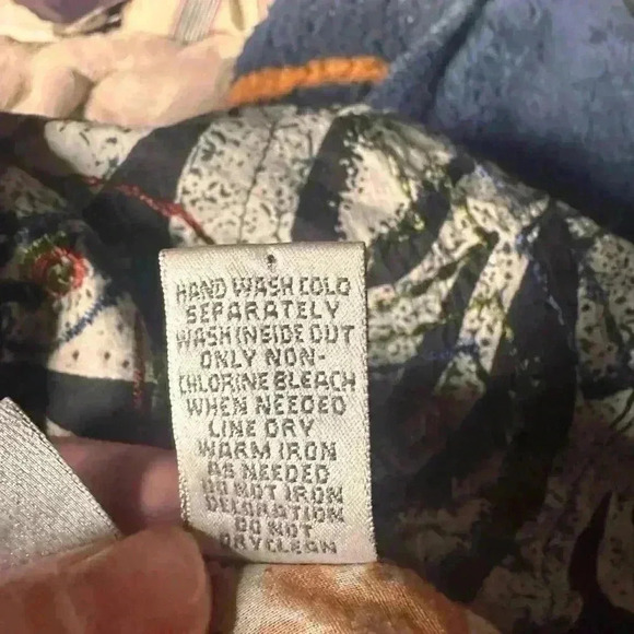 Chicos size 1 black embroidered India batik print long midi skirt. EUC. - Picture 6 of 10